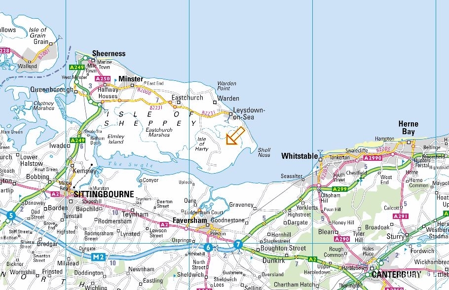 The Swale NNR  is a grazing marsh that supports significant populations of waterfowl. (Isle of Sheppey, Kent)