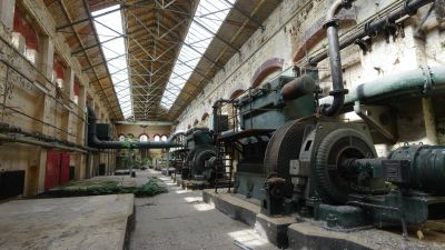 A derelict pump station Film & Photoshoot location hire in London