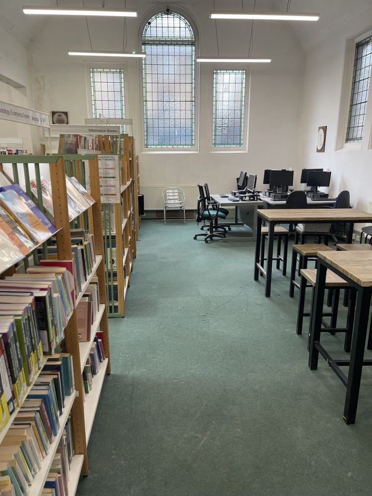 Traditional public library for film and photoshoot and event location hire (Sydenham, London)