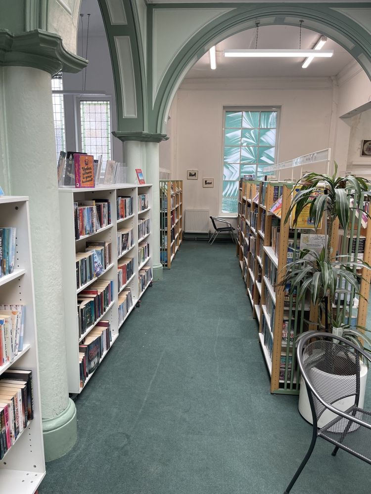 Traditional public library for film and photoshoot and event location hire (Sydenham, London)