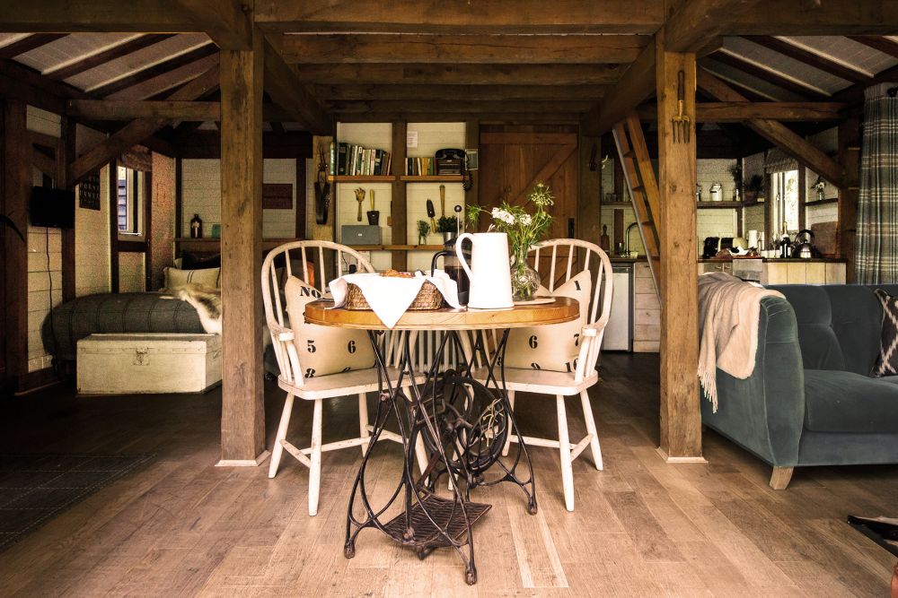 Architecturally designed cabin hidden within 65 acres of tranquil woodland