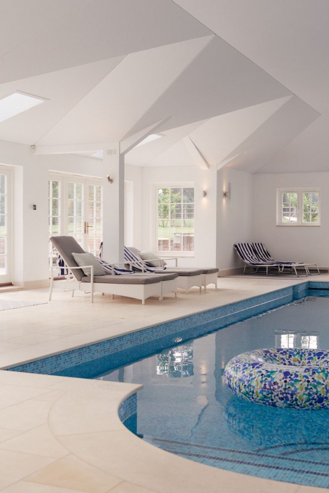 Stunning new build property with indoor swimming pool for film and photoshoot location (Harpenden, Hertfordshire)
