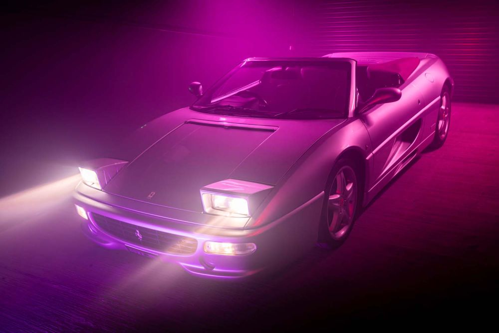 Classic car showroom for film and photoshoot hire (Brentford, London)