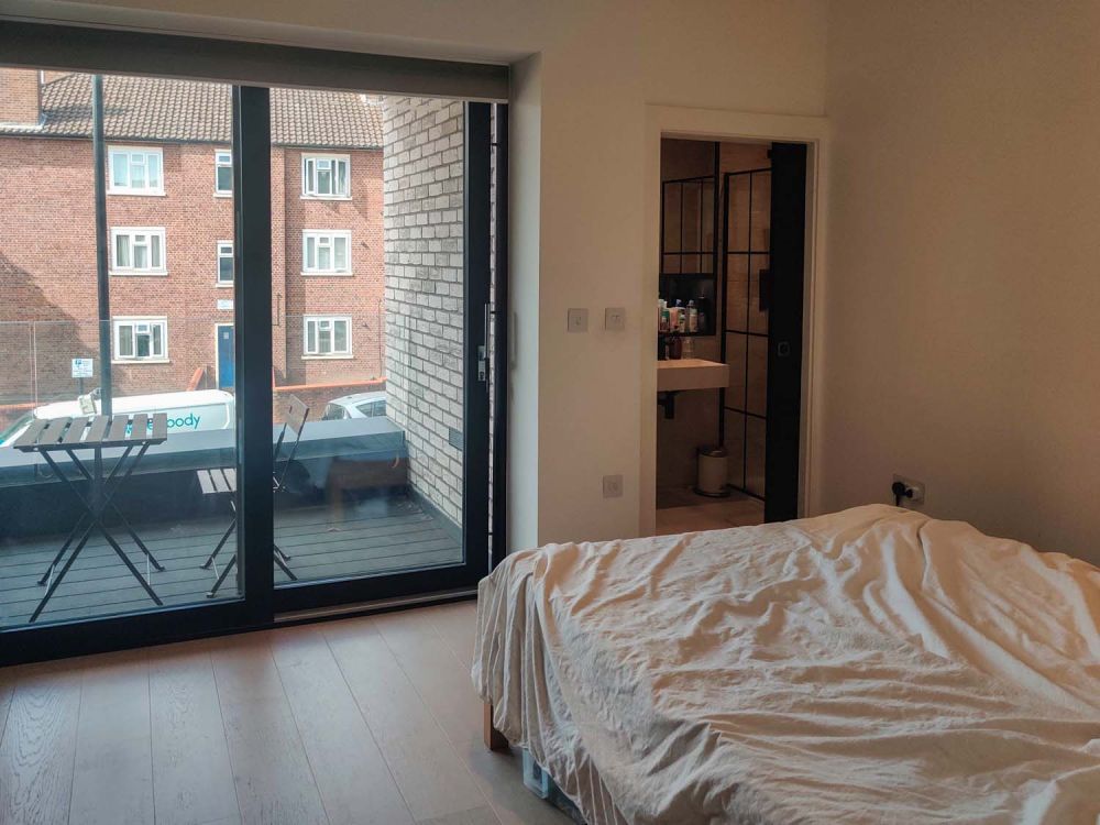 Modern flat in a new build block for film and photoshoot hire (Hackney, London)