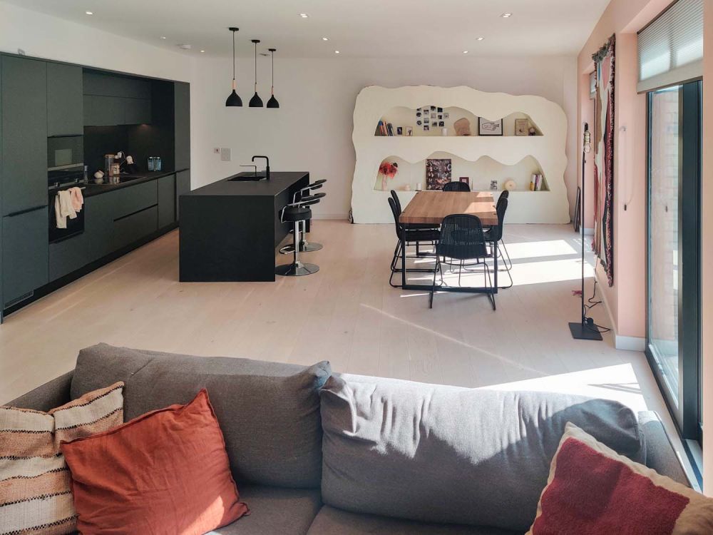 Modern flat in a new build block for film and photoshoot hire (Hackney, London)