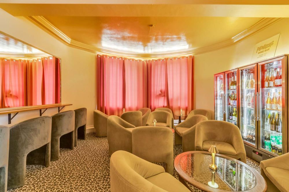 Retro wine bar for film and photoshoot hire (Hounslow, London)