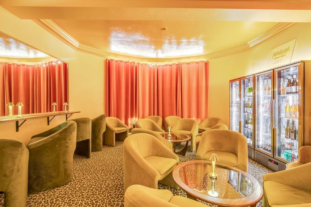 Retro wine bar for film and photoshoot hire (Hounslow, London)