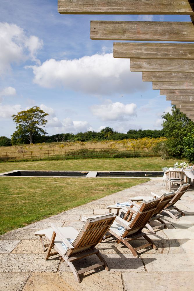 An architecturally unique timber-clad  home in the South Downs