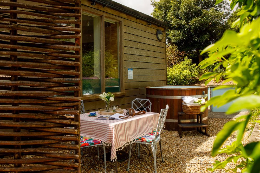 An architecturally unique timber-clad  home in the South Downs