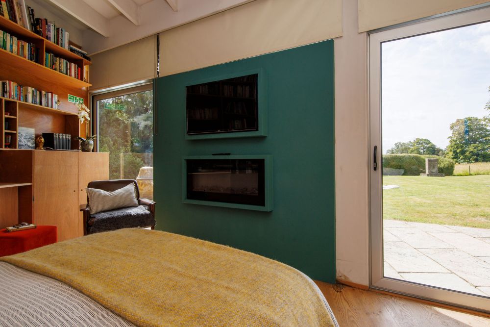 An architecturally unique timber-clad  home in the South Downs