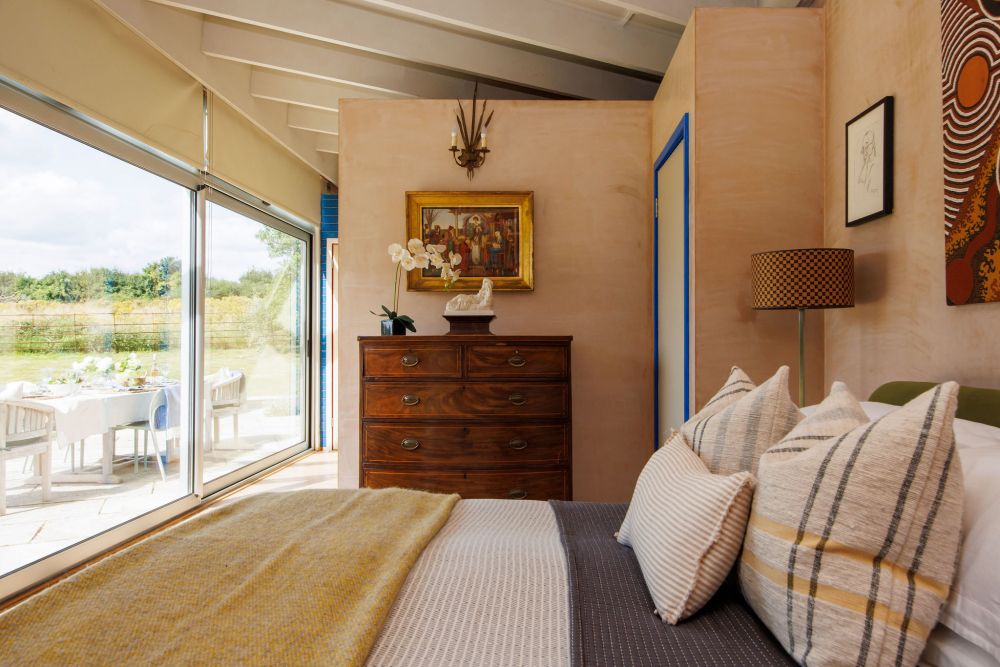 An architecturally unique timber-clad  home in the South Downs