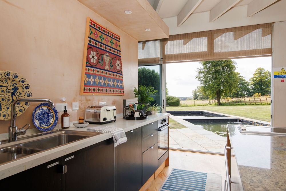 An architecturally unique timber-clad  home in the South Downs