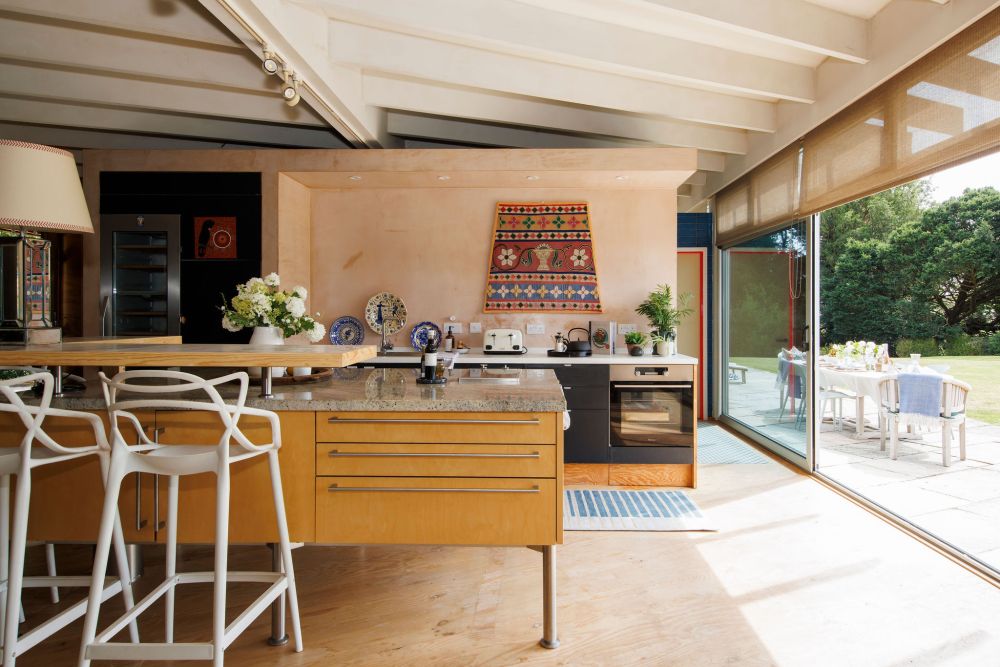 An architecturally unique timber-clad  home in the South Downs