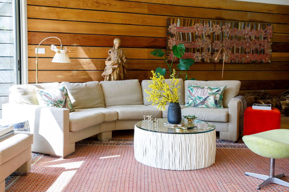 An architecturally unique timber-clad  home in the South Downs