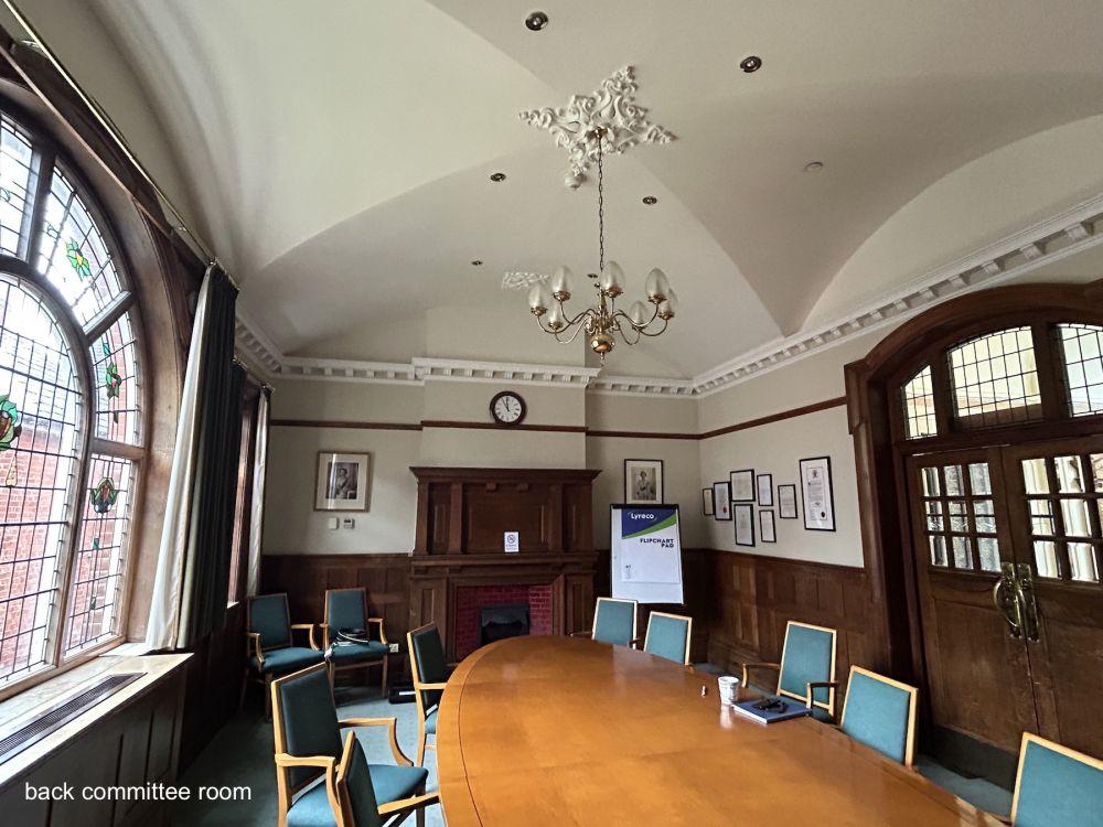 Town hall with meeting rooms, council chambers and period offices. (Reigate, Surrey)