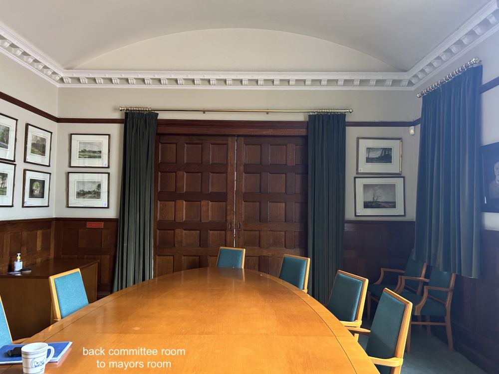 Town hall with meeting rooms, council chambers and period offices. (Reigate, Surrey)