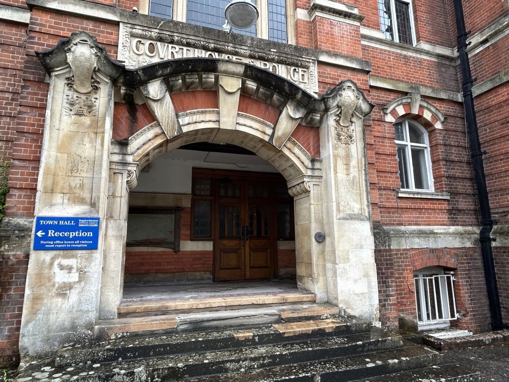 Town hall with meeting rooms, council chambers and period offices. (Reigate, Surrey)