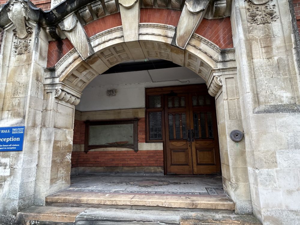 Town hall with meeting rooms, council chambers and period offices. (Reigate, Surrey)