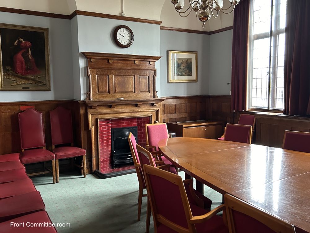 Town hall with meeting rooms, council chambers and period offices. (Reigate, Surrey)
