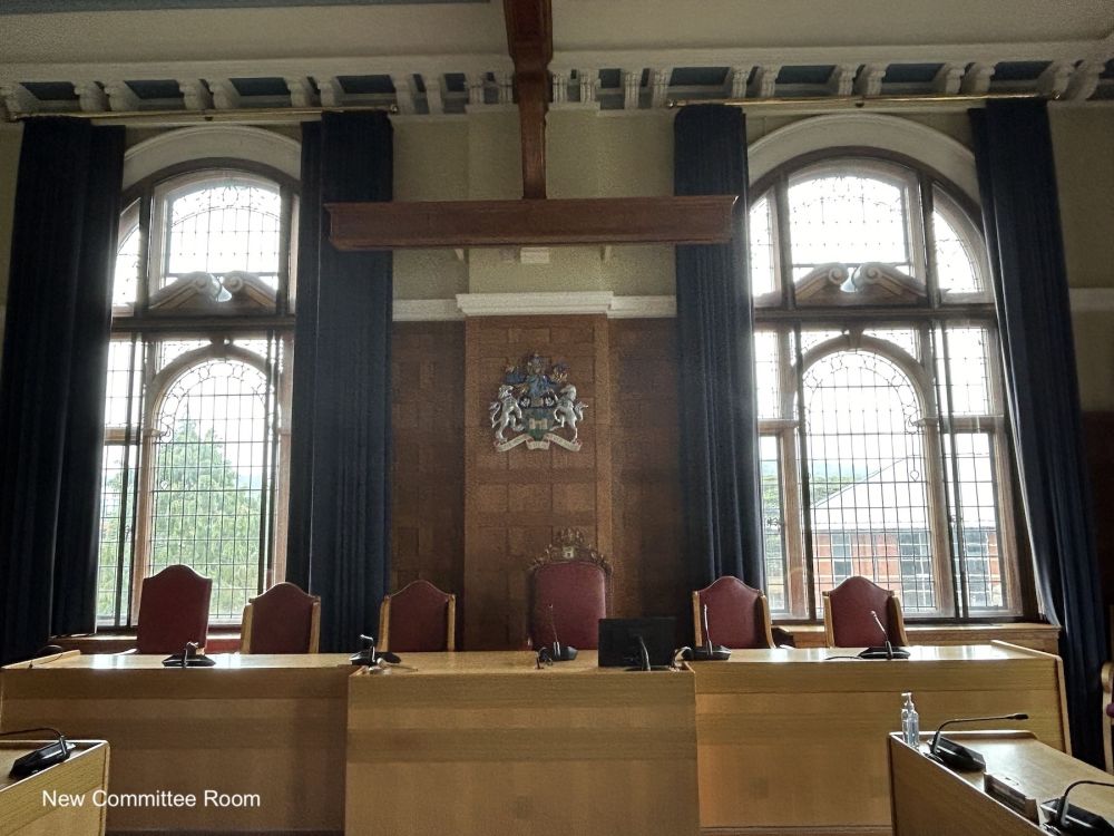 Town hall with meeting rooms, council chambers and period offices. (Reigate, Surrey)