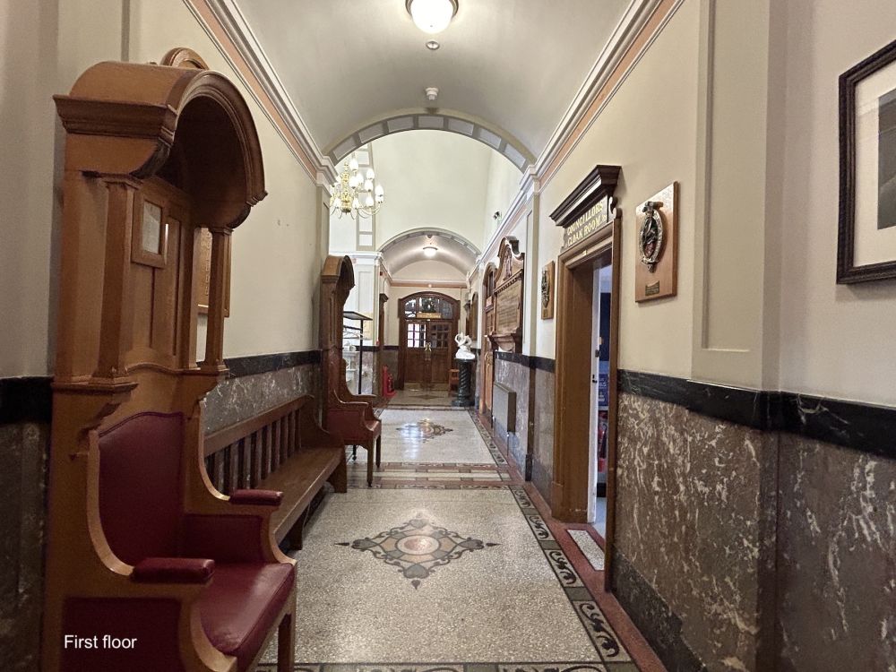 Town hall with meeting rooms, council chambers and period offices. (Reigate, Surrey)
