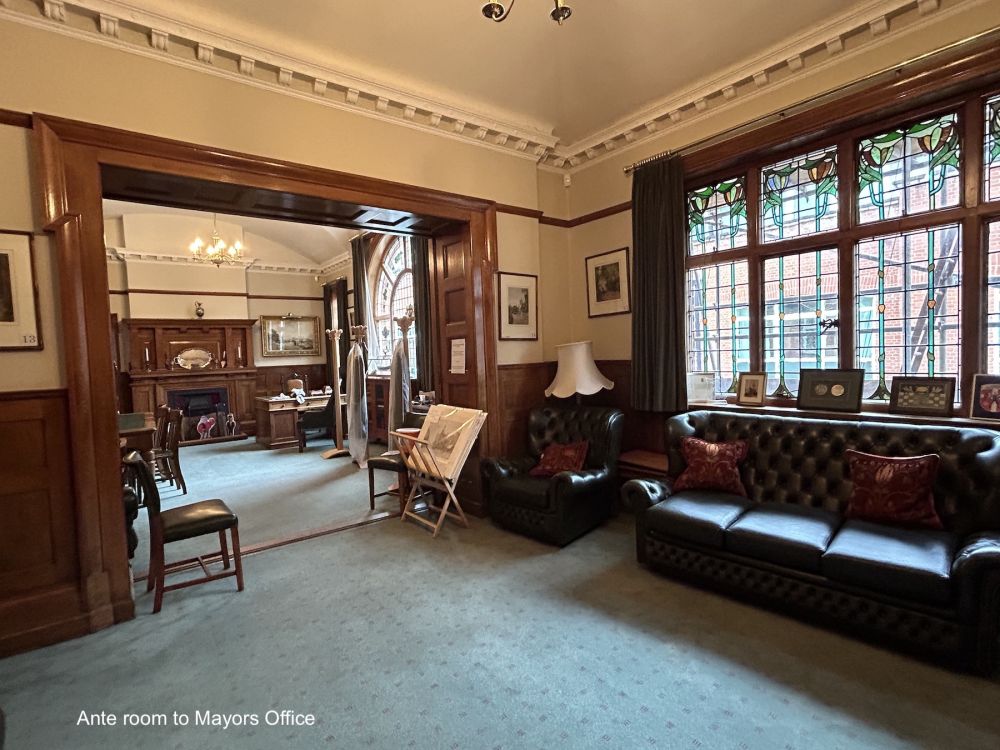 Town hall with meeting rooms, council chambers and period offices. (Reigate, Surrey)