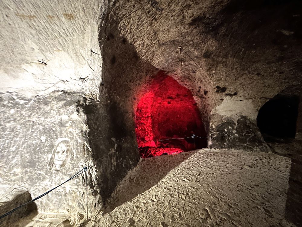 Reigate caves were once sand mines.  (Reigate, Surrey)