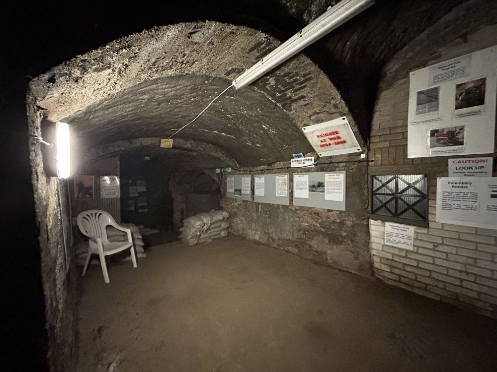 Reigate caves were once sand mines.  (Reigate, Surrey)