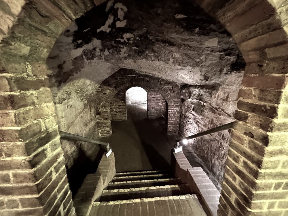 Reigate caves were once sand mines.  (Reigate, Surrey)
