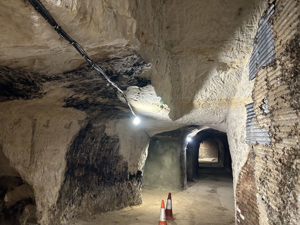 Reigate caves were once sand mines.  (Reigate, Surrey)