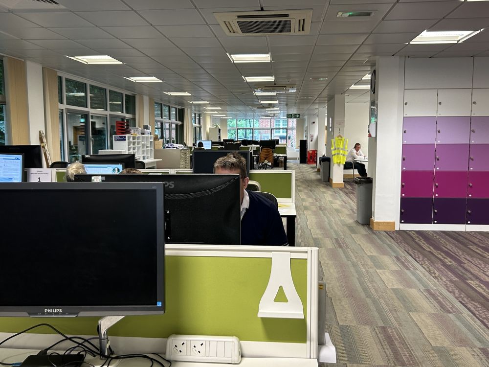 Modern offices within a townhall (Reigate, Surrey)