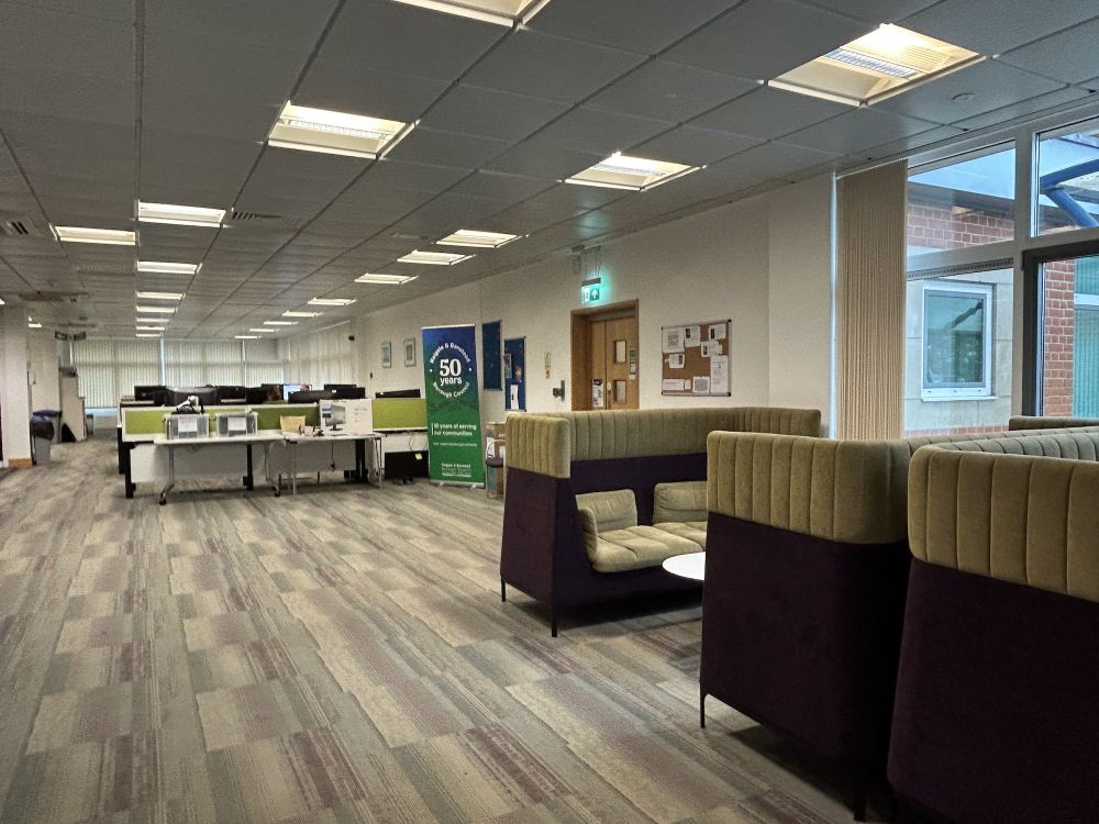 Modern offices within a townhall (Reigate, Surrey)