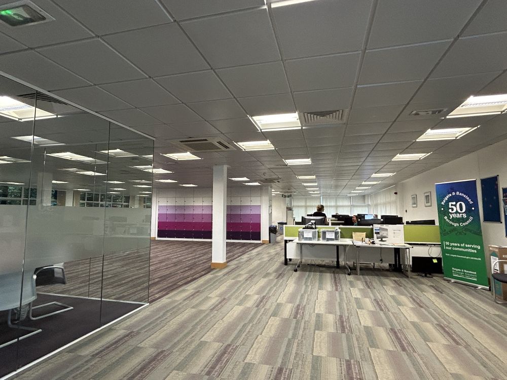 Modern offices within a townhall (Reigate, Surrey)
