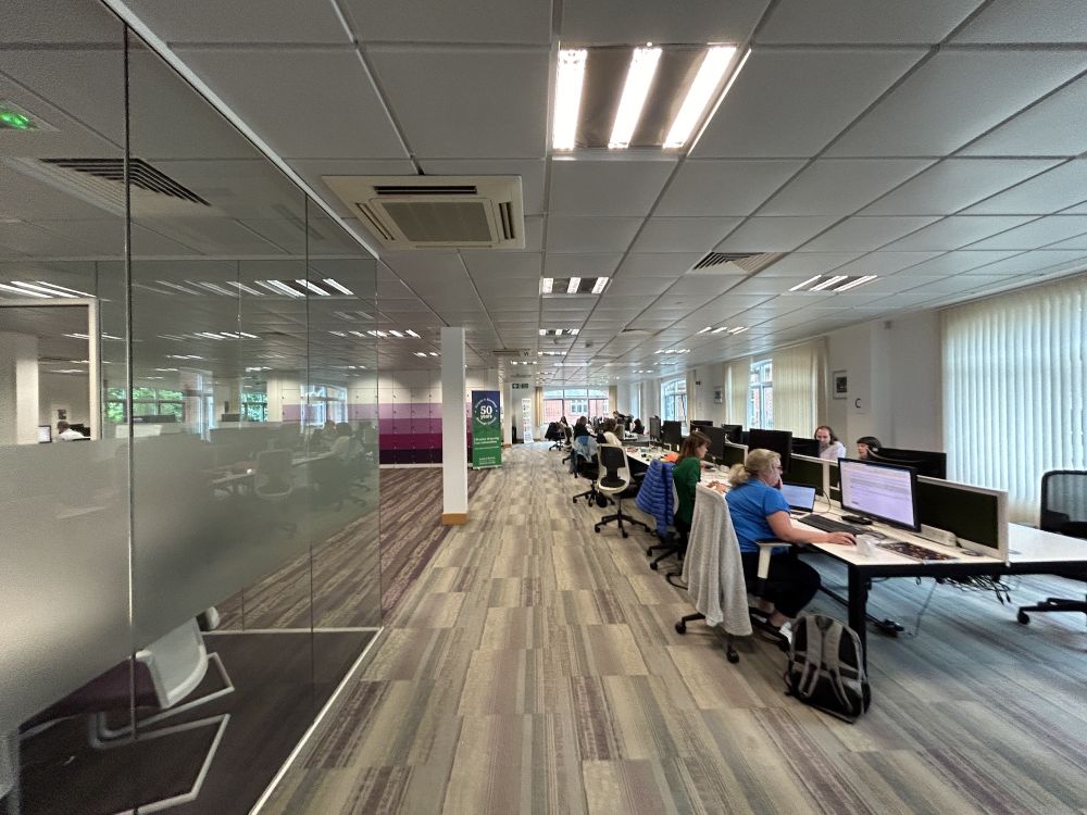 Modern offices within a townhall (Reigate, Surrey)