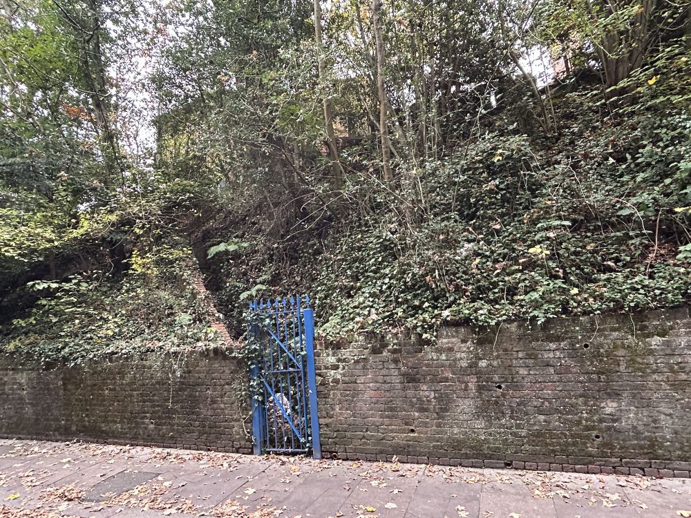 Pedestrianised controllable road with a long tunnel (Reigate, Surrey)
