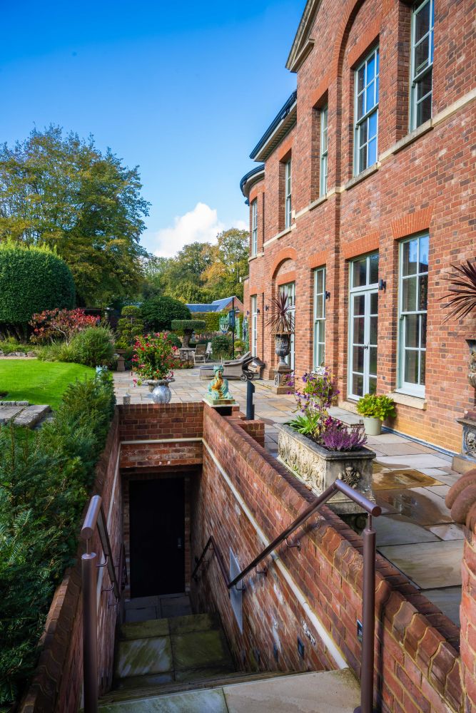 An underground private bar and recording studio with vintage retro touches