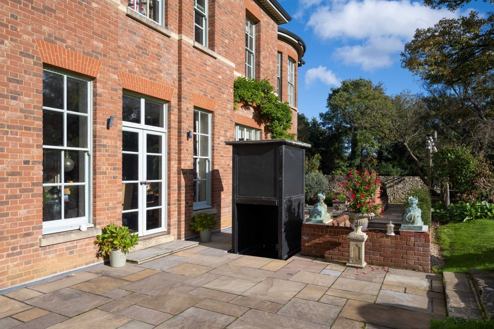 An underground private bar and recording studio with vintage retro touches