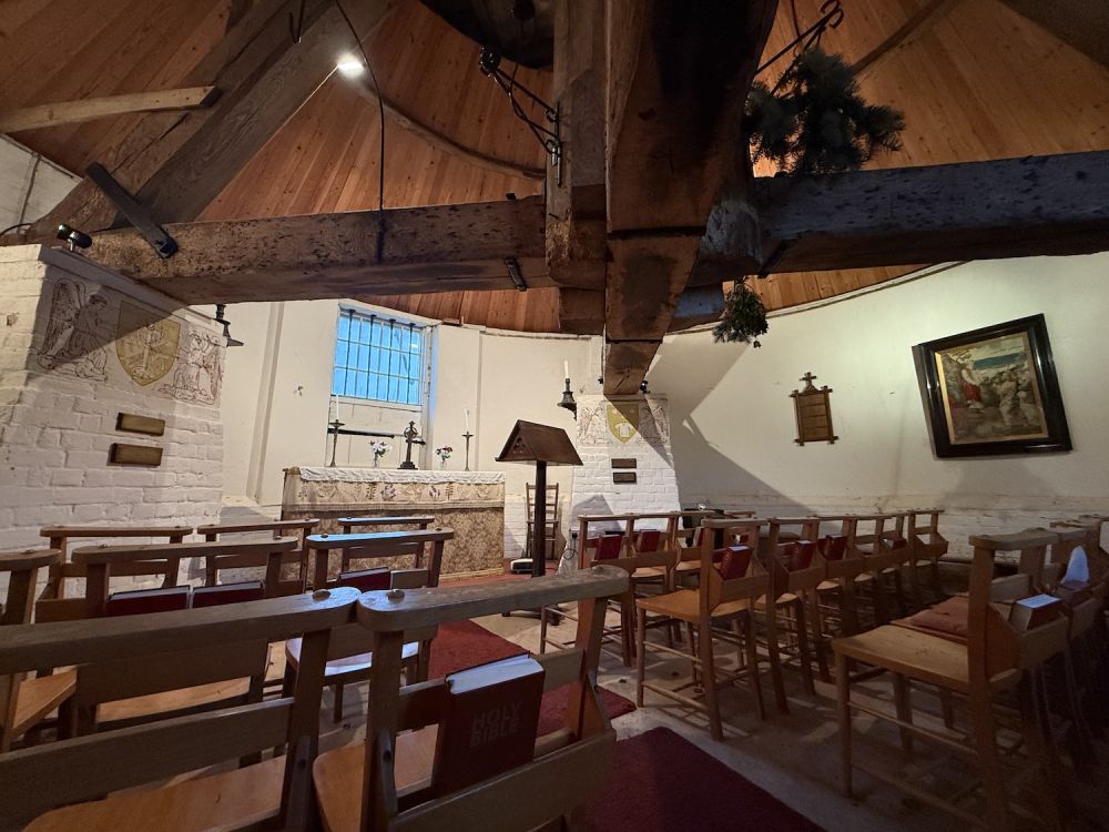 Unusual chapel in a windmill (Surrey)