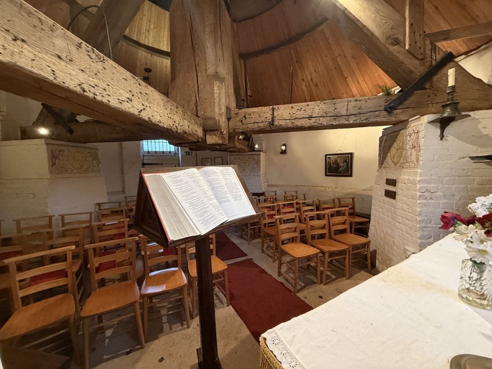 Unusual chapel in a windmill (Surrey)