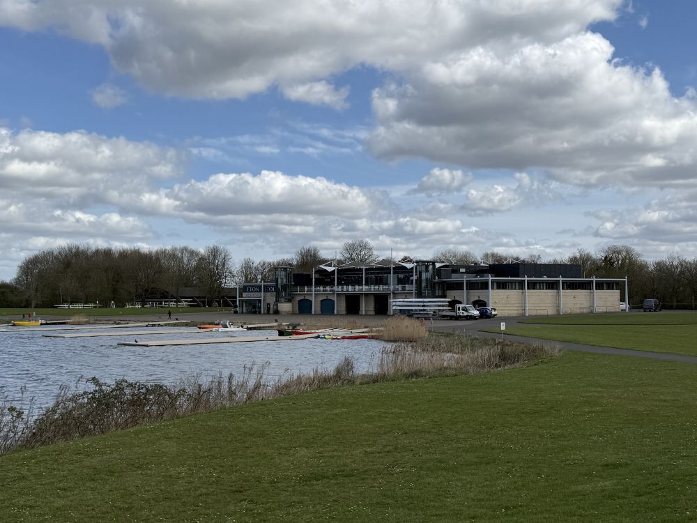 2.5km long rowing lake with  controllable roads. (Berkshire, UK)