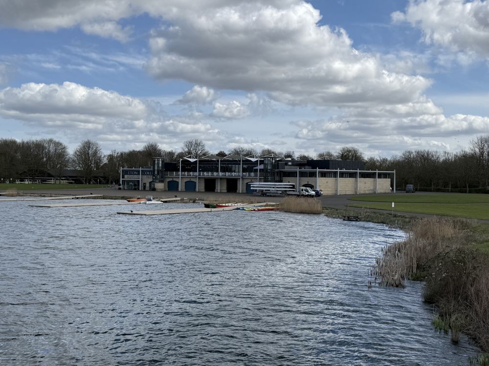 2.5km long rowing lake with  controllable roads. (Berkshire, UK)